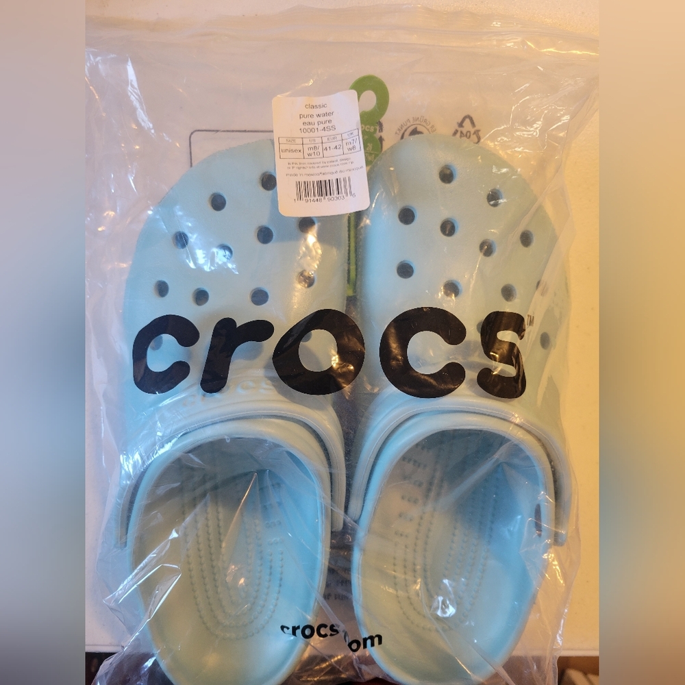 Crocs Unisex US M8/W10 Pure Water
